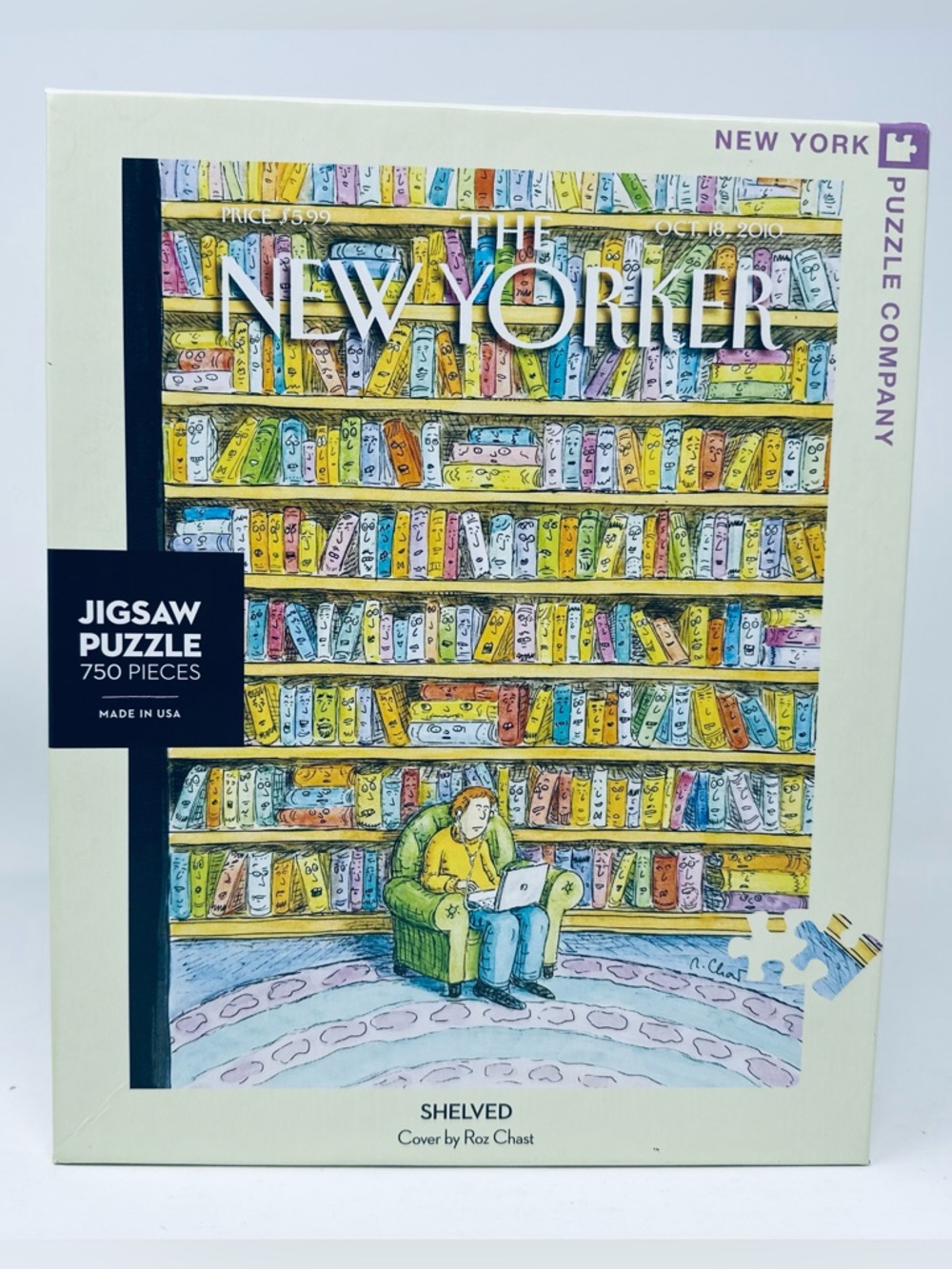 The New Yorker Shelved New York Puzzle Company 750 Pieces by Roz Chast Complete